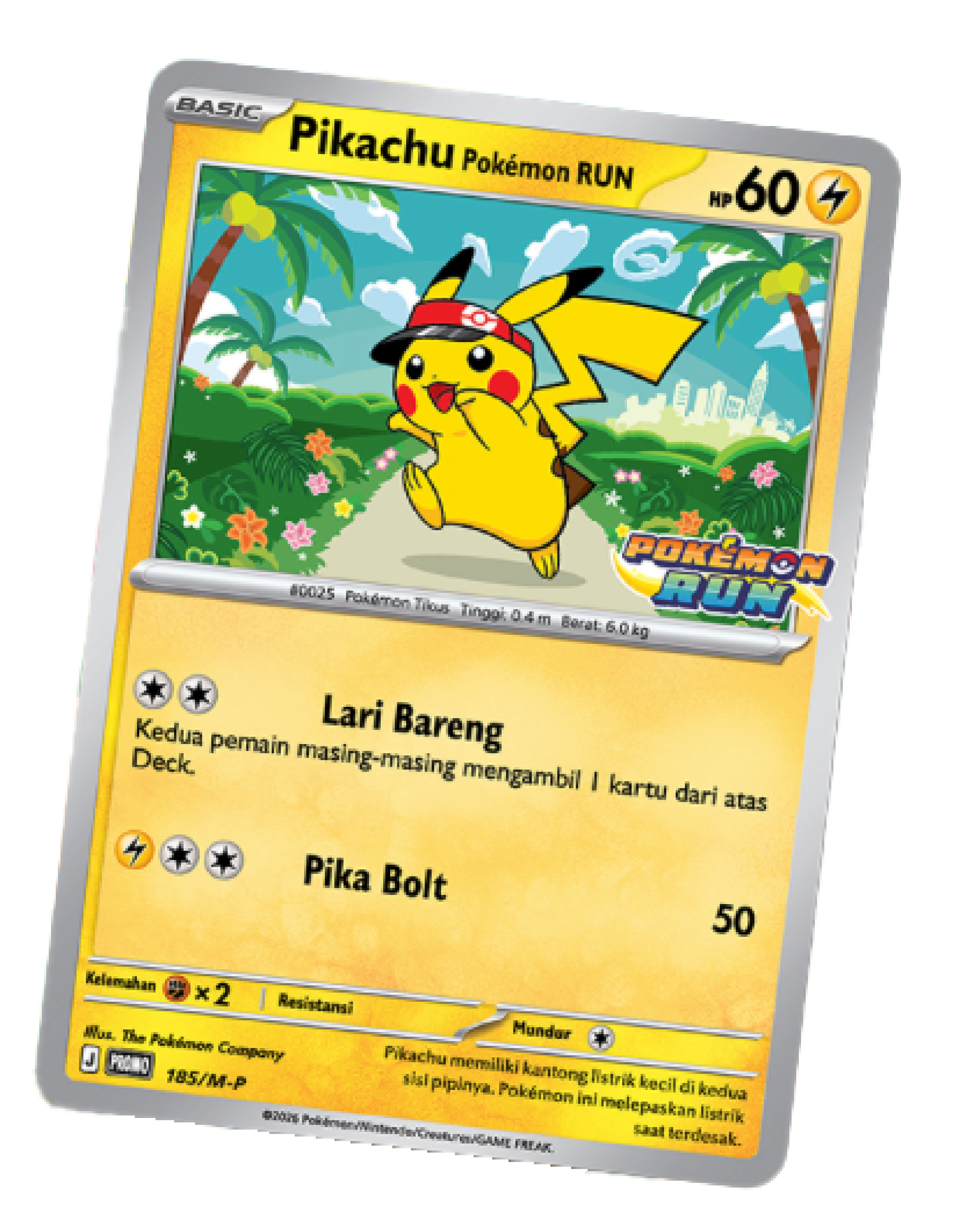Kartu Promo Pikachu Pok&eacute;mon RUN